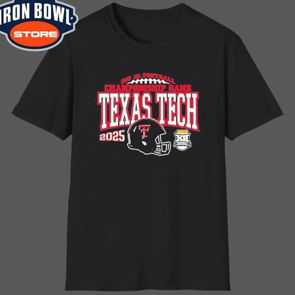 Texas Tech Red Raiders 2025 Big 12 Championship Game T Shirt 90